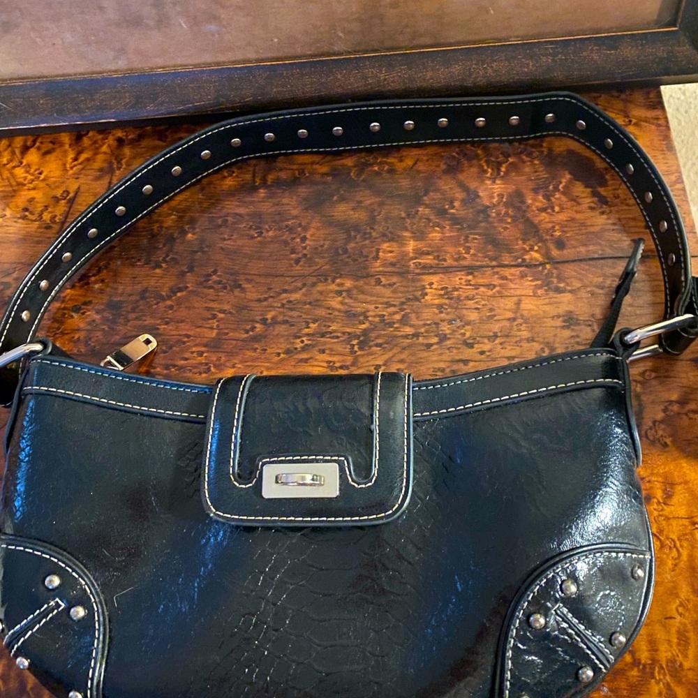 M. C. Black Shoulder Bag